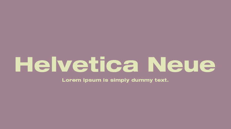 Helvetica Neue