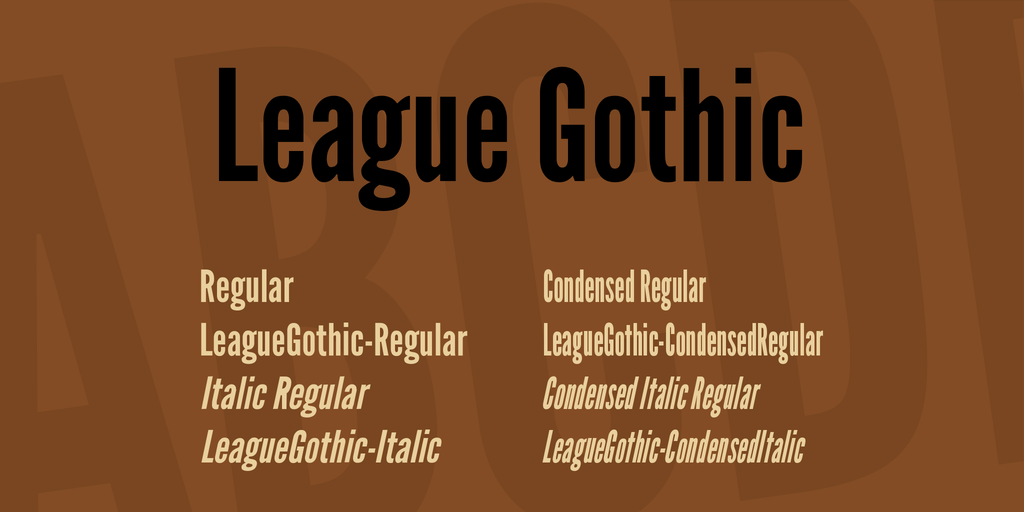 League Gothic