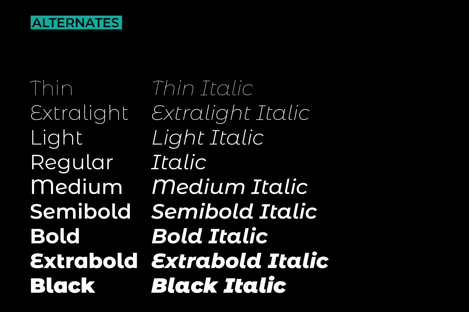 Montserrat Alternates